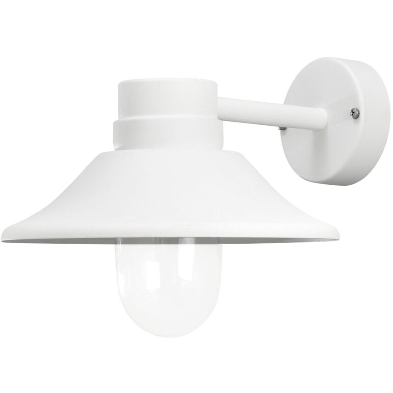 foto del prodotto konstsmide classic metallo vga lampada da parete, led ad alta potenza in alluminio laccato, bianco