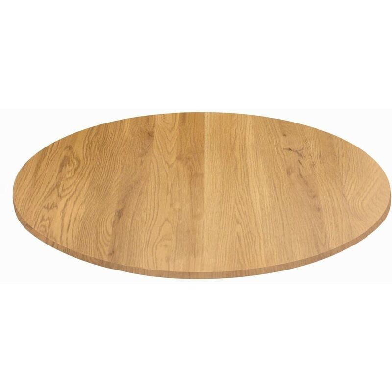 foto del prodotto konte.design piano per tavolo spargi rotondo effetto rovere diametro 60 cm sp. 18 mm