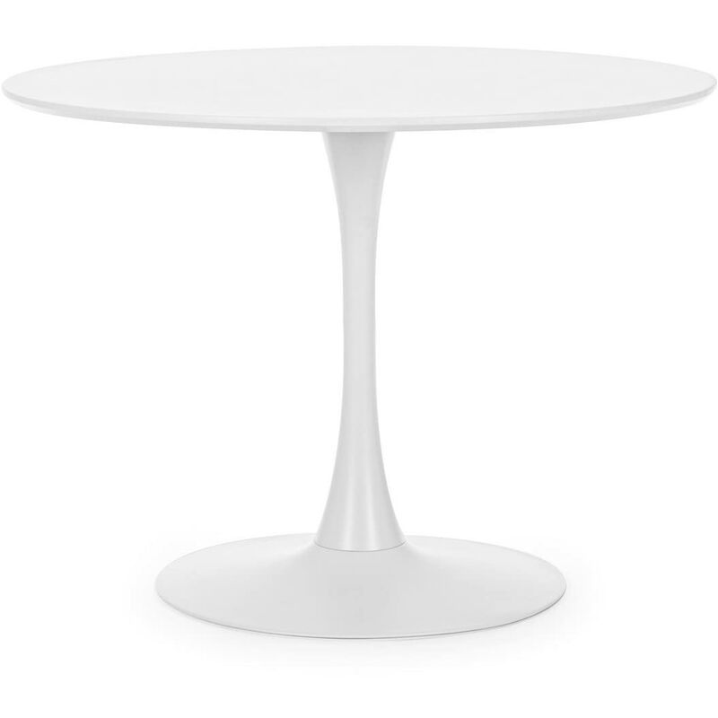 foto del prodotto konte.design tavolo bloom bianco diametro 100 altezza 75 cm