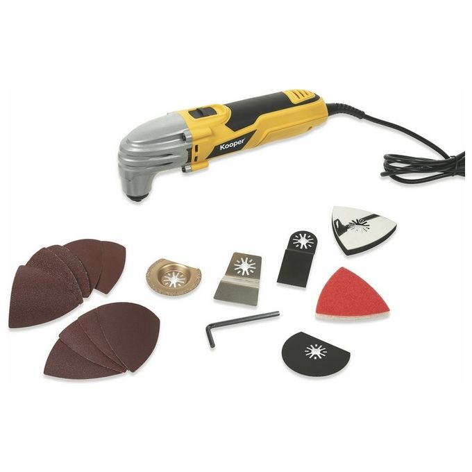 foto del prodotto kooper brico multifunzione 15 accessori 220w giallo