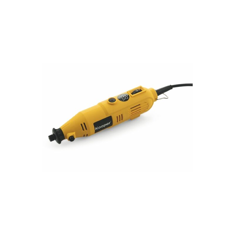 foto del prodotto kooper fresatrice multi funzione 135w con 40 accessori giallo