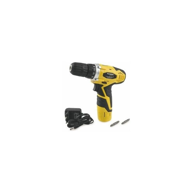 foto del prodotto kooper trapano avvitatore 12v a batteria con mandrino automatico