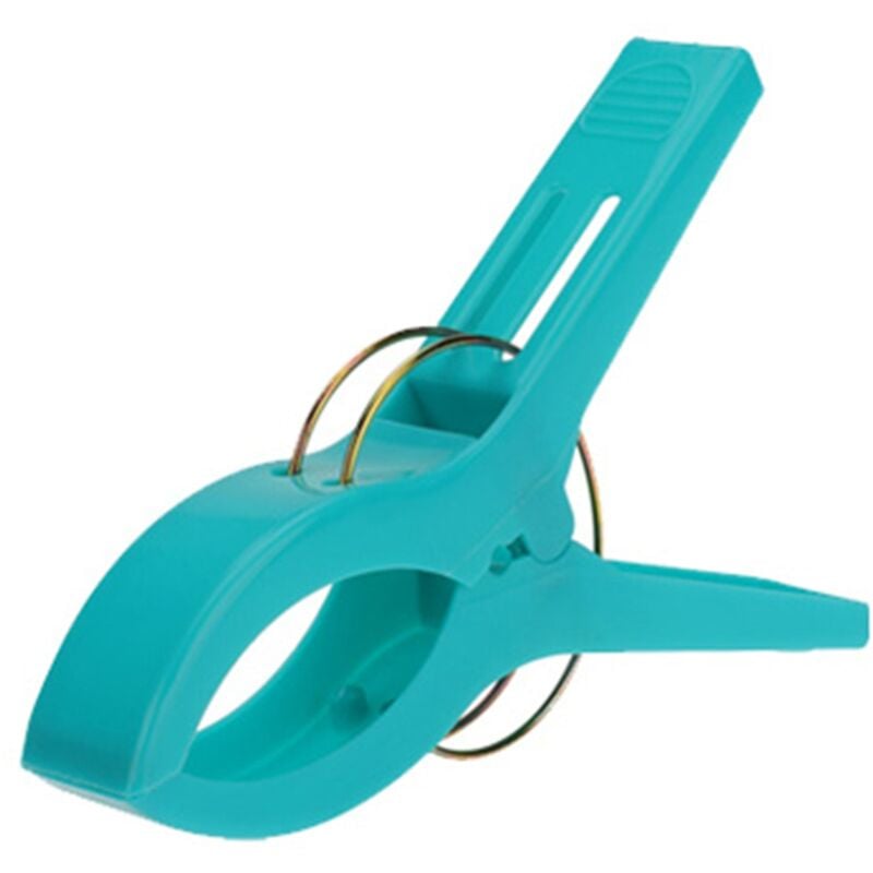 foto del prodotto koopman set 4 mollette antivento in plastica per fissaggio telo mare giallo