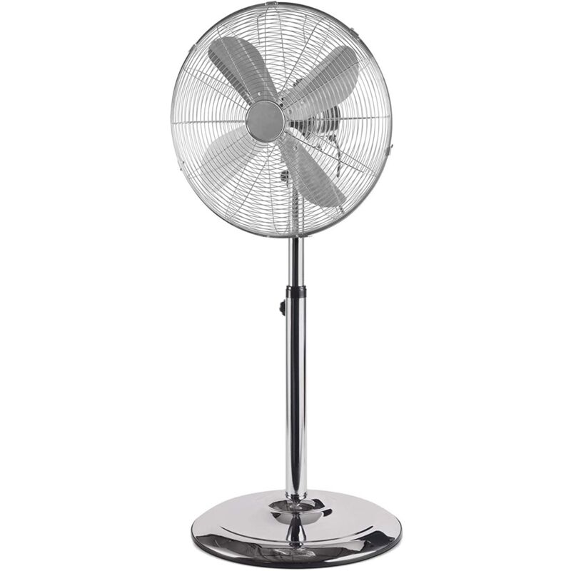 foto del prodotto koopman ventilatore a piantana cromo 3 velocit , pala da 40 cm h 130 cm