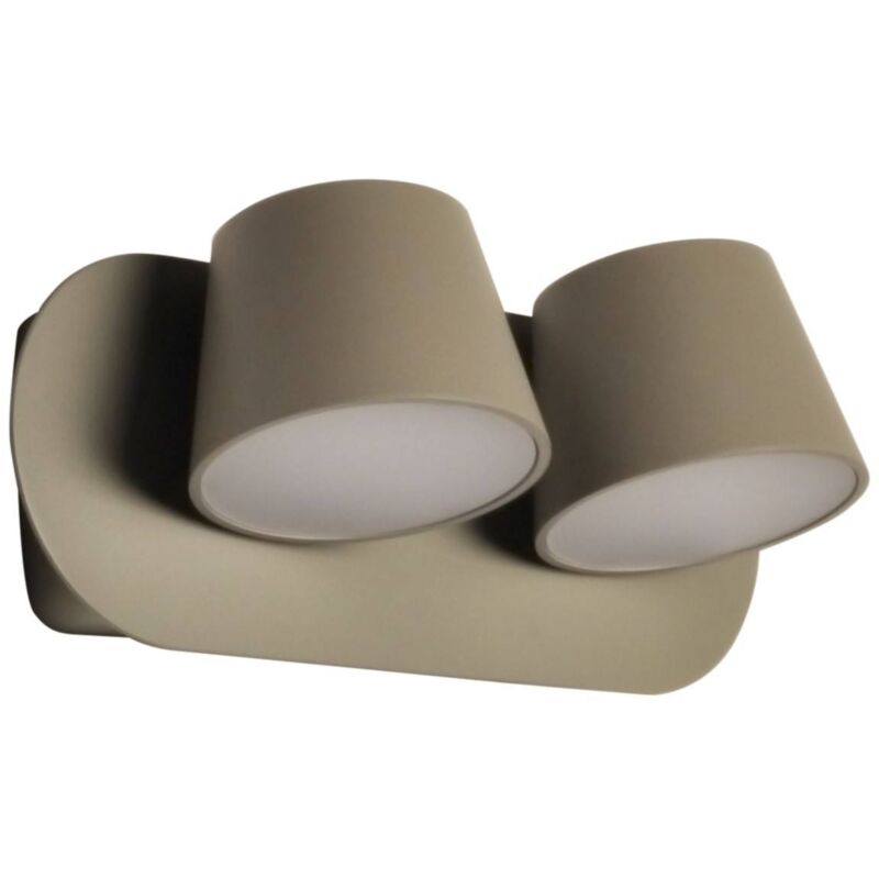 foto del prodotto kop 2 , doppia lampada da parete a led orientabile 12w