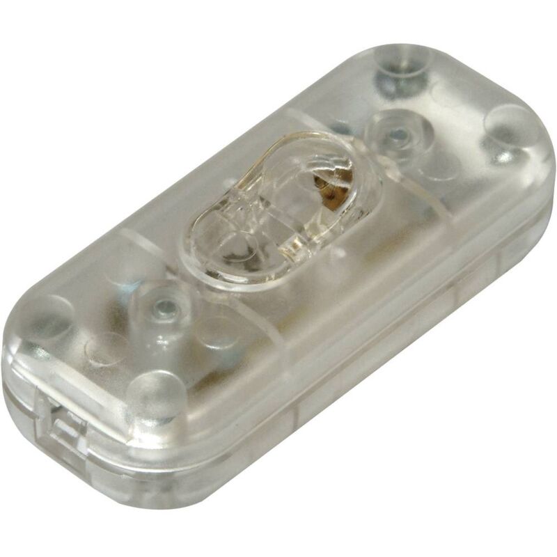 foto del prodotto kopp 191310089 interruttore a filo passante con piastra antistrappo trasparente 1 x off on 2 a 1 pz.