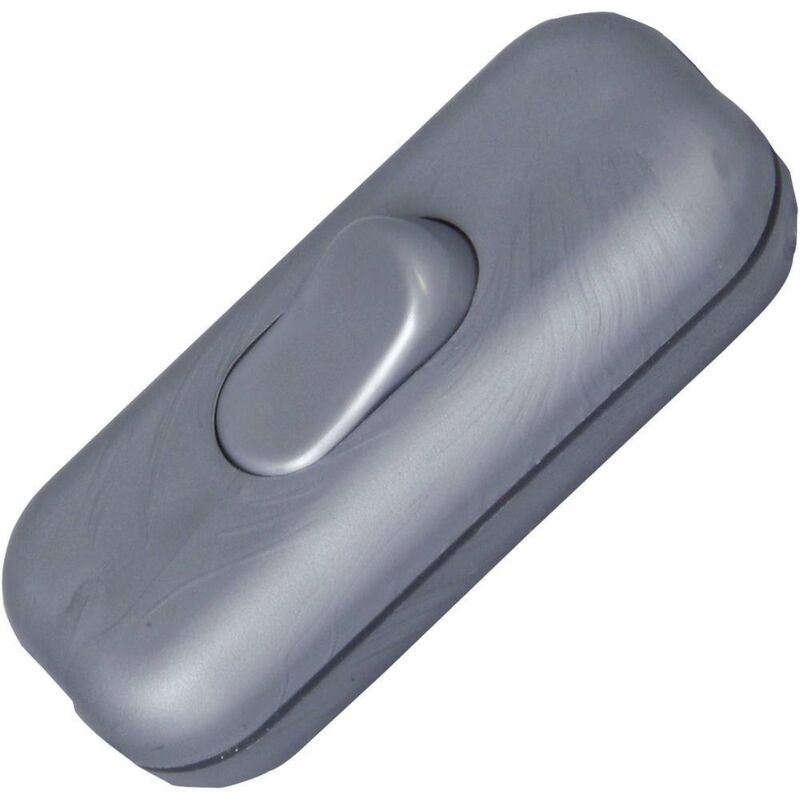 foto del prodotto kopp 191320086 interruttore a filo passante con piastra antistrappo argento 1 x off on 2 a 1 pz.