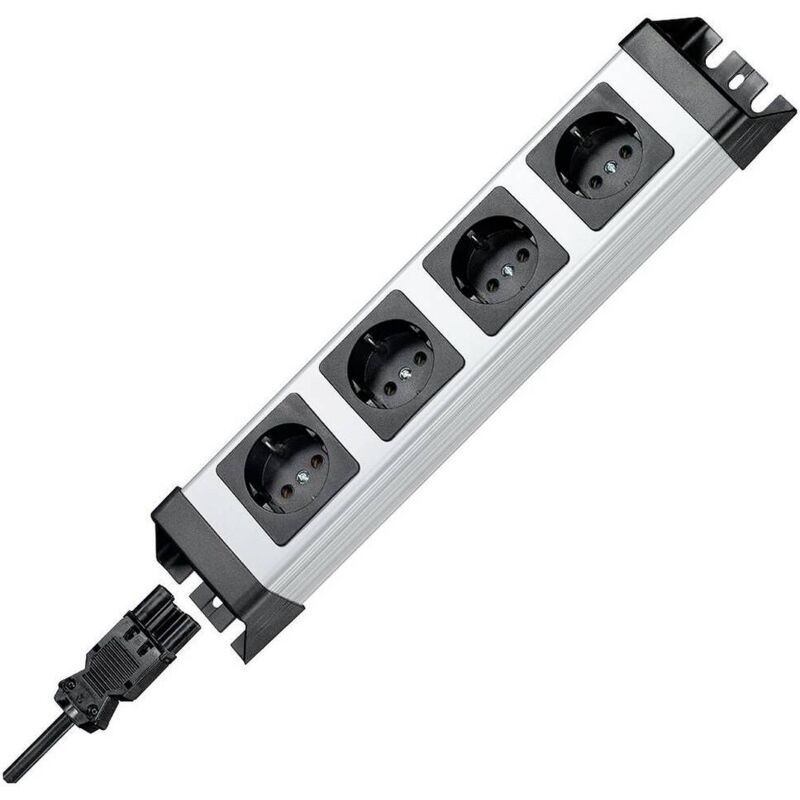 foto del prodotto kopp 226320016 multipresa 4 vie argento, nero connettore wieland 1 pz.