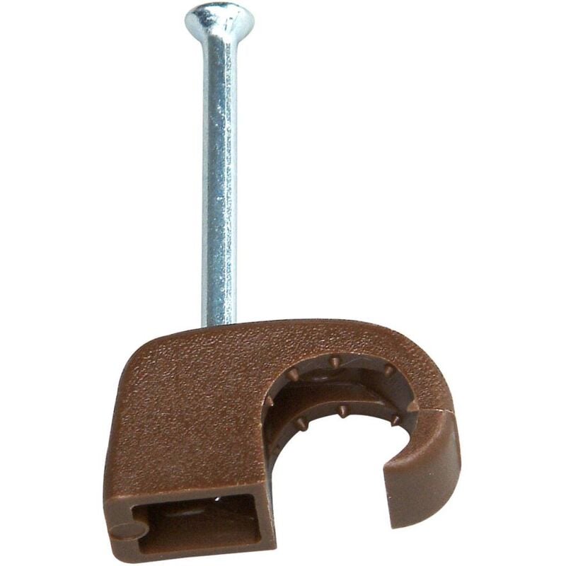 foto del prodotto kopp 342706082 chiodino fissacavo 342706082 intervallo fascio 7 fino a 10 mm marrone 50 pz.