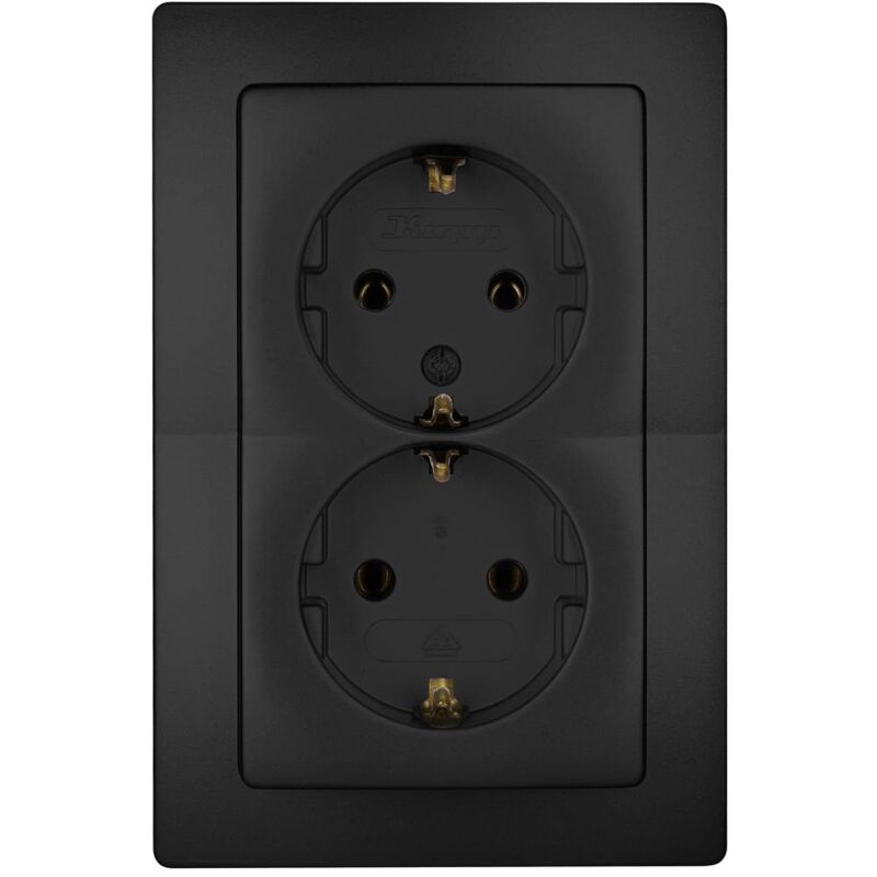 foto del prodotto kopp frutto presa di corrente paris nero opaco 941150080 1 pz.