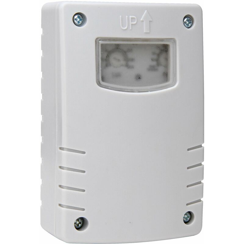 foto del prodotto kopp interruttore crepuscolare con timer, montaggio a parete, ip44, colore bianco, 848002019