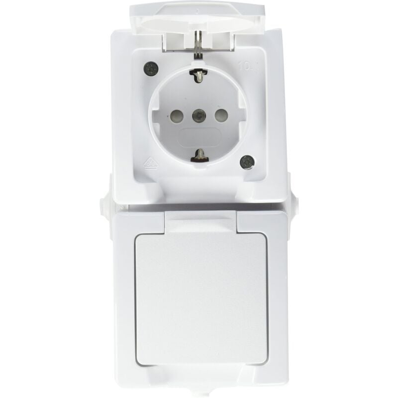 foto del prodotto kopp nautic presa di contatto di protezione. 16a, 250v ac, ip44, bianco artico, 136902009
