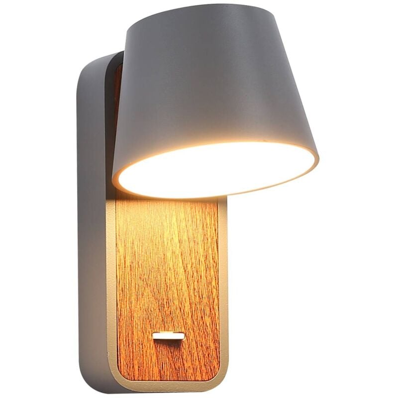 foto del prodotto koppen 6w 2700k applique da camera da letto led rotante koppen 