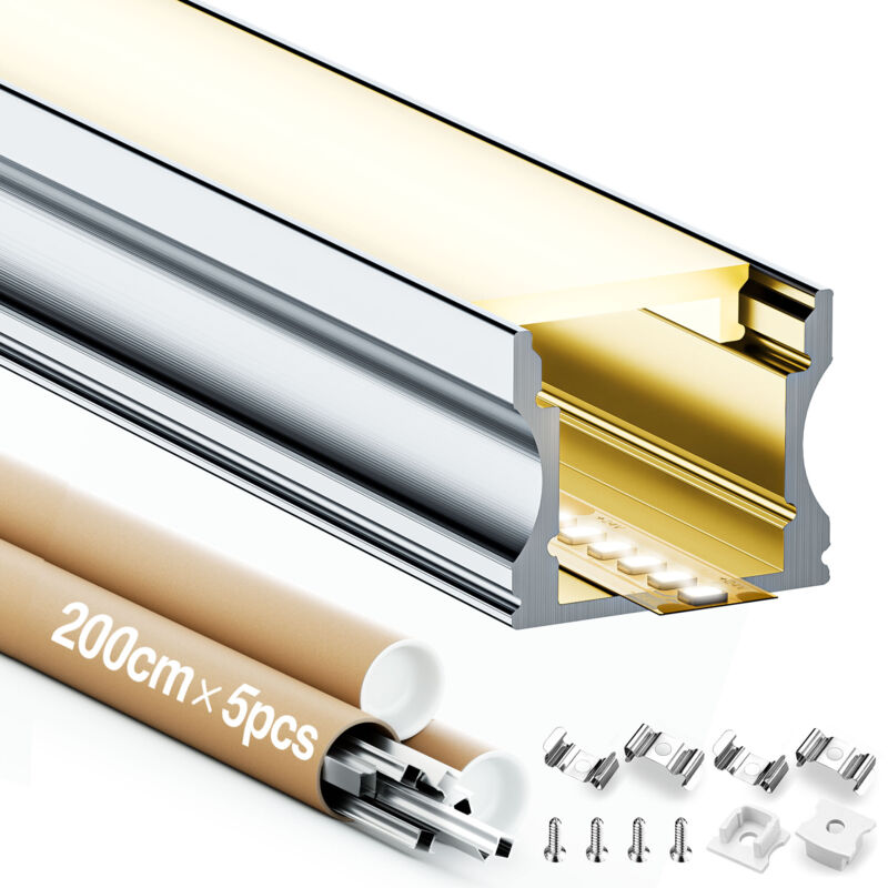 foto del prodotto kosoom profilati per tubi ledx5pc,consegna gratuita,prezzo basso e alta qualit ,lungo 2 m sp31