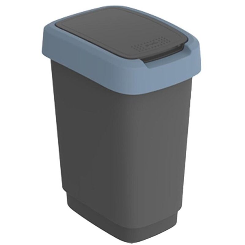 foto del prodotto kosz na mieci obrotowy twist niebieski 50l - rotho