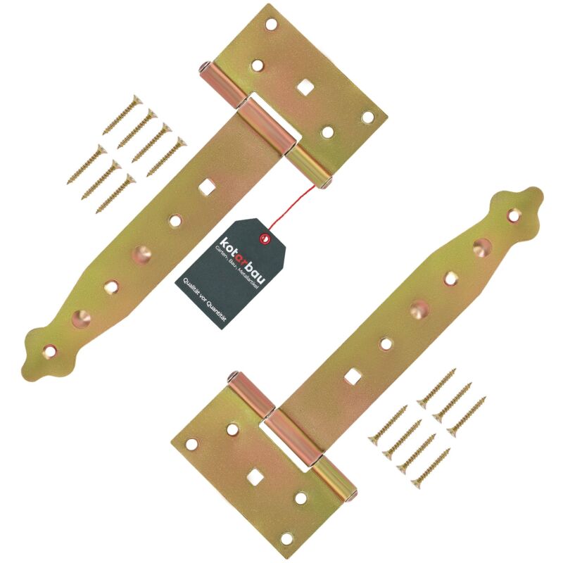 foto del prodotto kotarbau cerniera per cancello t 200 mm 7,87 pollici 2pz serratura cancelletto chiusura porta portile persiane perno cardine
