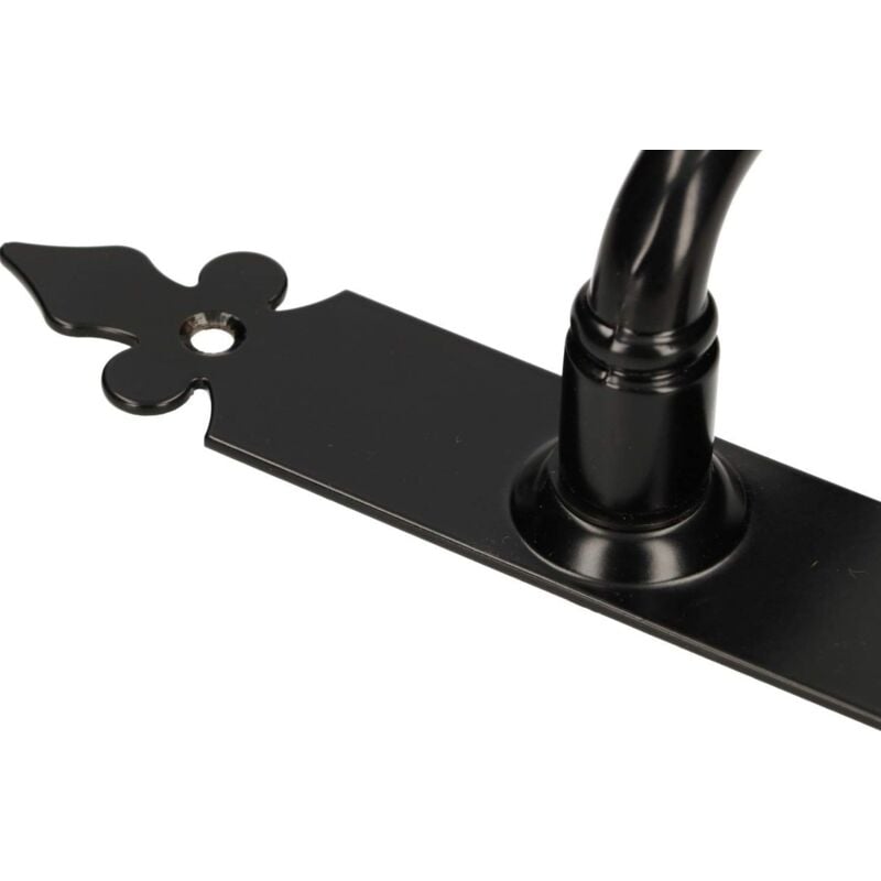 foto del prodotto kotarbau maniglia per porta 72 mm pz bb wc maniglia per porta, maniglia per porta, set decorativo nero universale interno esterno ferro battuto