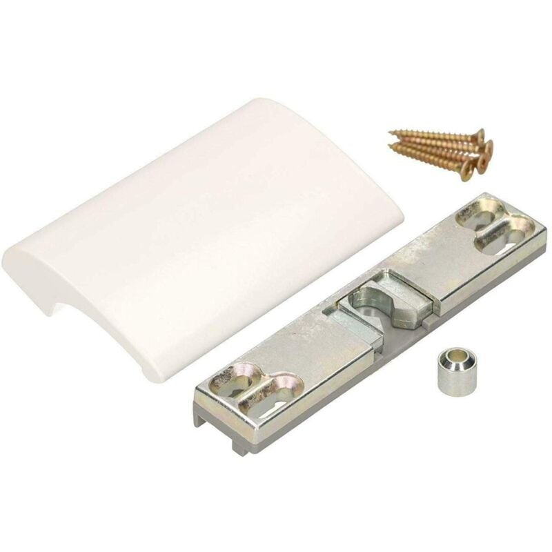 foto del prodotto kotarbau maniglia per porta del balcone, in alluminio bianco, maniglia per porta del balcone, maniglia per porta del balcone, chiusura sicura con