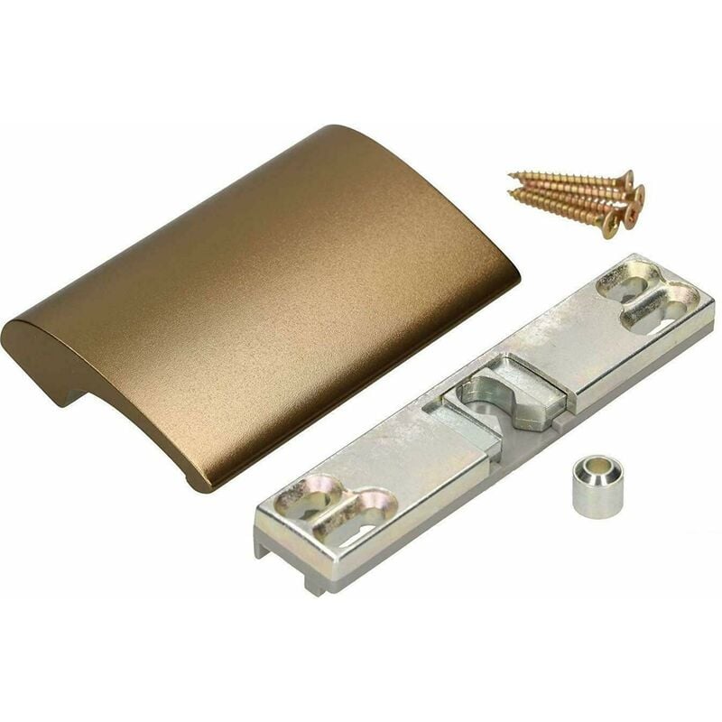foto del prodotto kotarbau maniglia per porta del balcone, in alluminio e bronzo, maniglia per porta del balcone, sicura per fumatore, maniglia universale bronzo