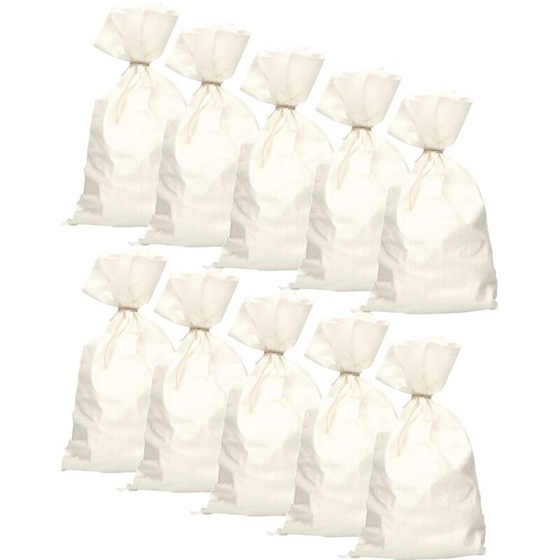 foto del prodotto kotarbau set di 20 sacchi in tessuto pp 65 x 105 cm, 50 kg, colore bianco
