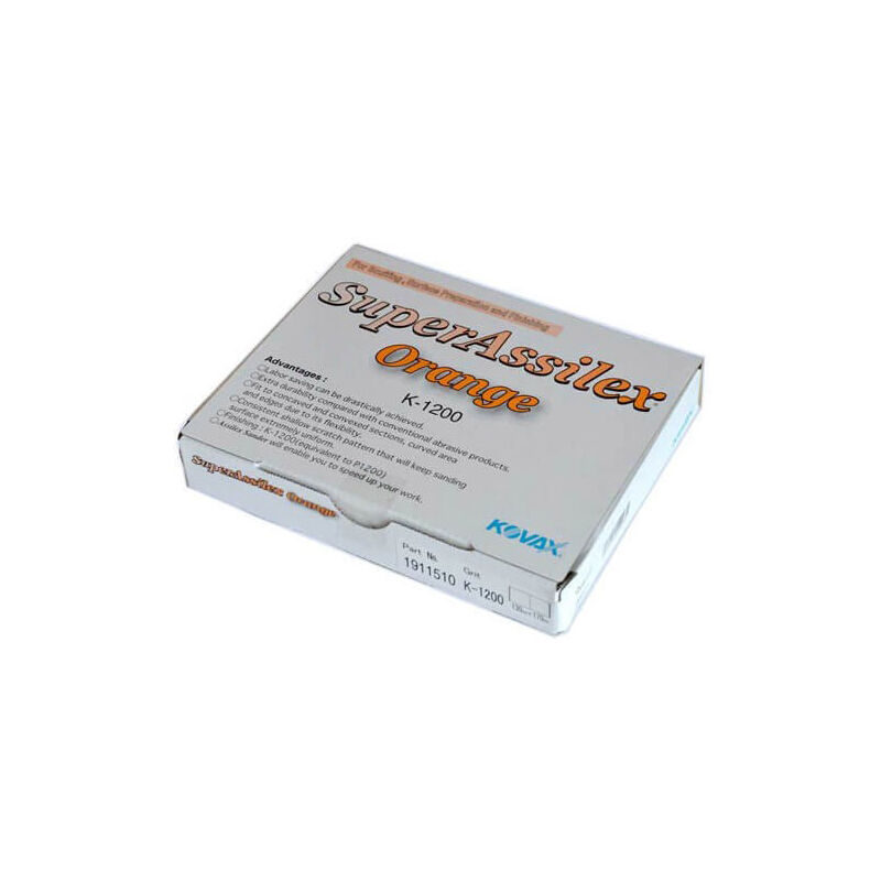 foto del prodotto kovax 191 1510 super assilex orange 170 x 130 mm pezzi 25