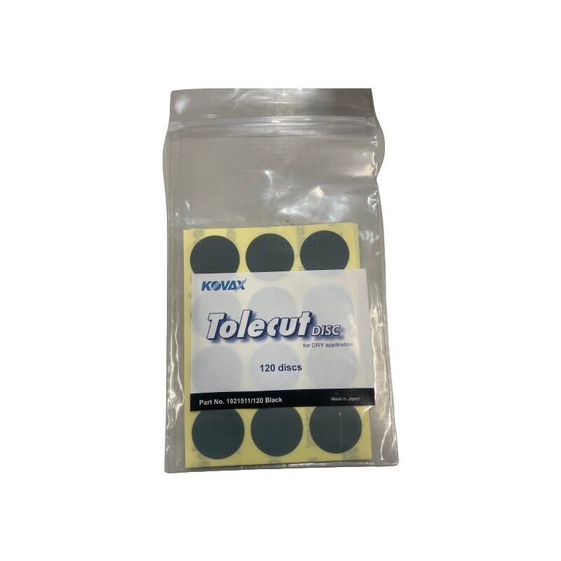 foto del prodotto kovax 192-1511 120 dischetti tolecut stick-on neri p3000 120 pezzi