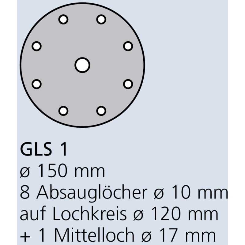 foto del prodotto kr ek cierny samoprzyczepny 150mm ps33bk gr.150 gls1 100szt. klingspor