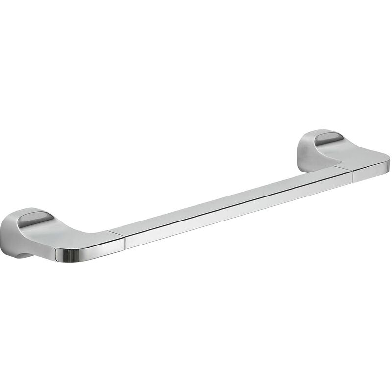 foto del prodotto krabi porta asciugamani cm.35, colore cromo, componenti realizzati in acciaio inox e cromall, garanzia 2 anni, misure 3,3 x 35 x 7 cm e peso 0,315