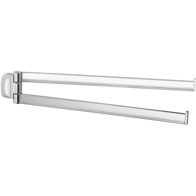 foto del prodotto krabi porta asciugamani snodo, colore cromo, componenti realizzati in acciaio inox e cromall , garanzia 2 anni, misure 6,6 x 35 x 3,3 cm e peso 0,3