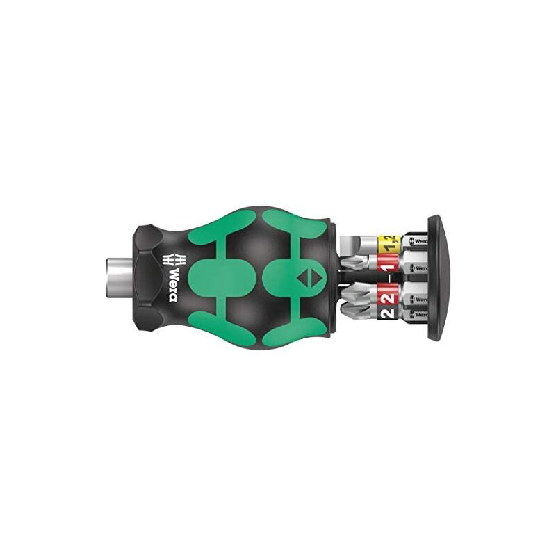 foto del prodotto kraftform kompakt stubby magazin 2 cacciavite a taglio multiplo cacciavite piatto wera