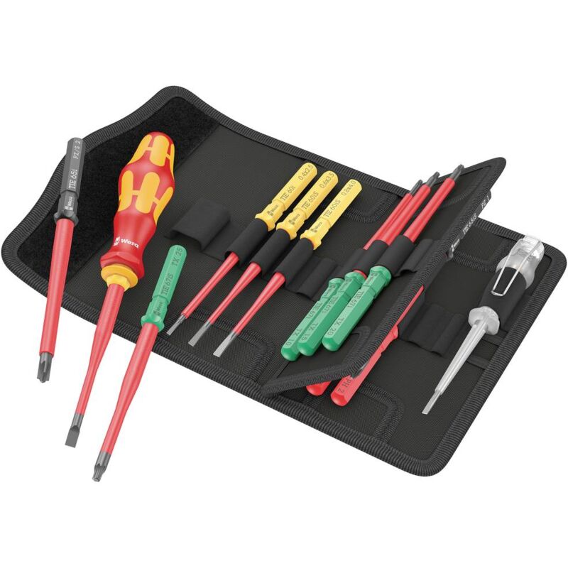 foto del prodotto kraftform kompakt vde 16 extra slim 1 elettricisti kit di punte intercambiabili per giraviti wera