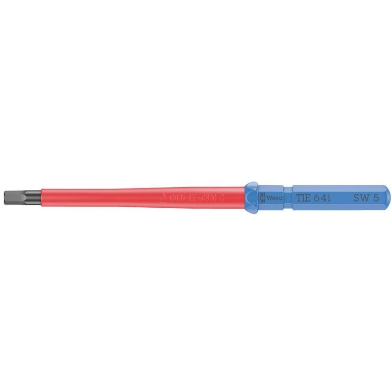 foto del prodotto kraftform kompakt vde 64 i 5,0 x 157 mm tie elettricisti brugola interna lama intercambiabile per giraviti 5.0 mm wera