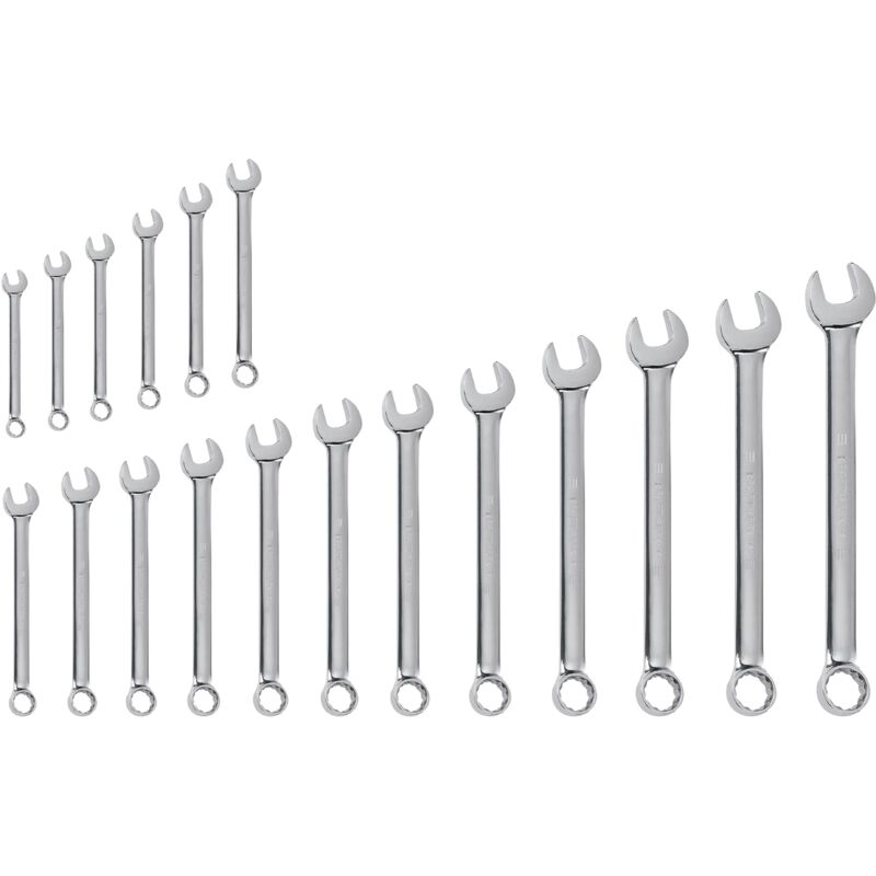 foto del prodotto kraftwerk 18pz set chiavi combinate 5.5 22 mm, lucide