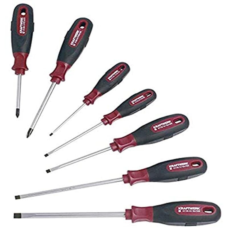 foto del prodotto kraftwerk 4161 7 pzs. set cacciavite ph1 ergokraft 