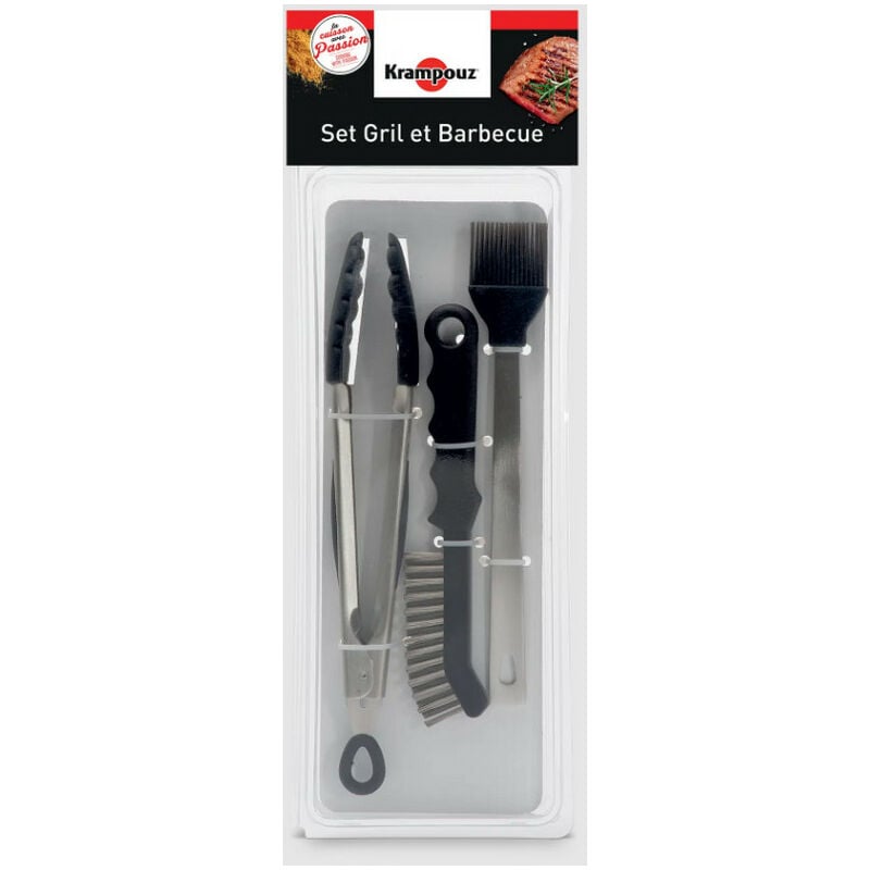 foto del prodotto krampouz set di 3 utensili per grill e barbecue asg1