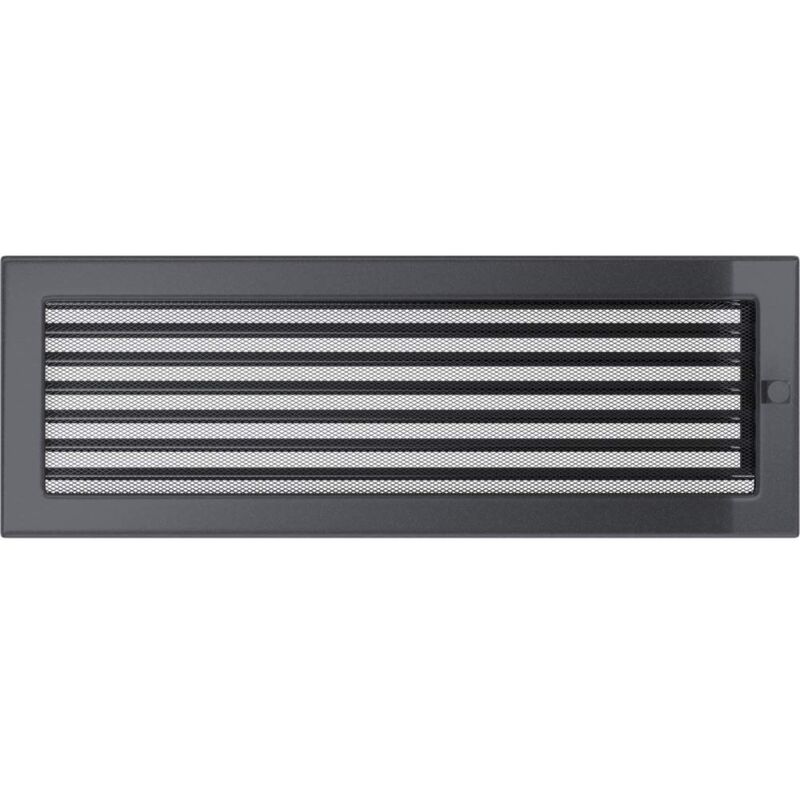 foto del prodotto kratki griglia di ventilazione griglia del camino 17 cm x 49 cm grafite con tende