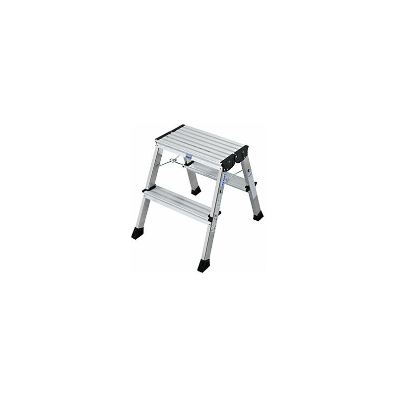 foto del prodotto krause scaletta pieghevole in alluminio con rotelle 2 x 2