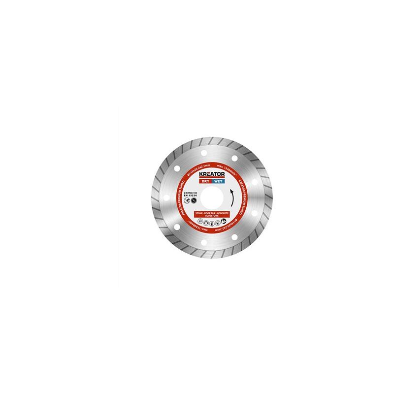 foto del prodotto kreator disco diamantato turbo 115mm continuo krt083100