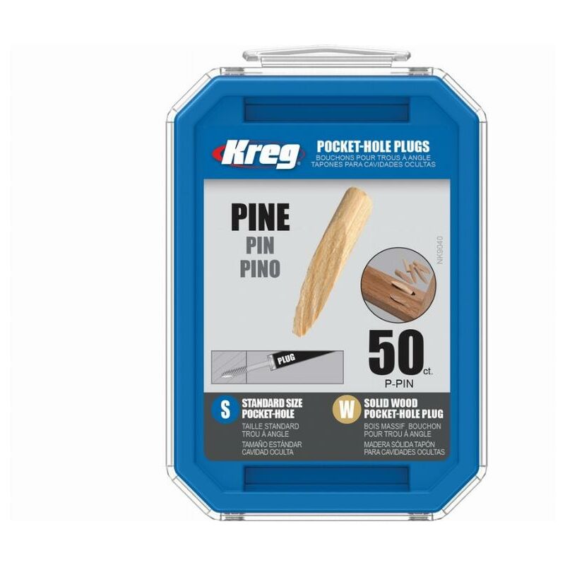 foto del prodotto kreg copriforo in legno massiccio pino 50 p pin
