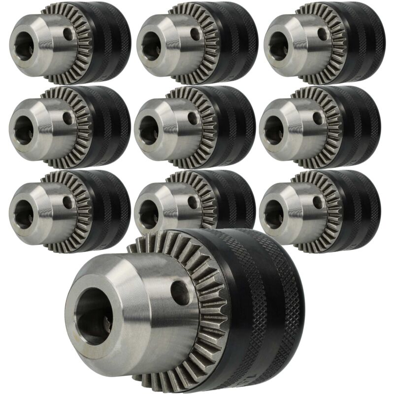 foto del prodotto kress 10x mandrino a cremagliera 1,5 13mm 13mm 1 2 x 20 compatibile con universale fein, dewalt, einhell trapano