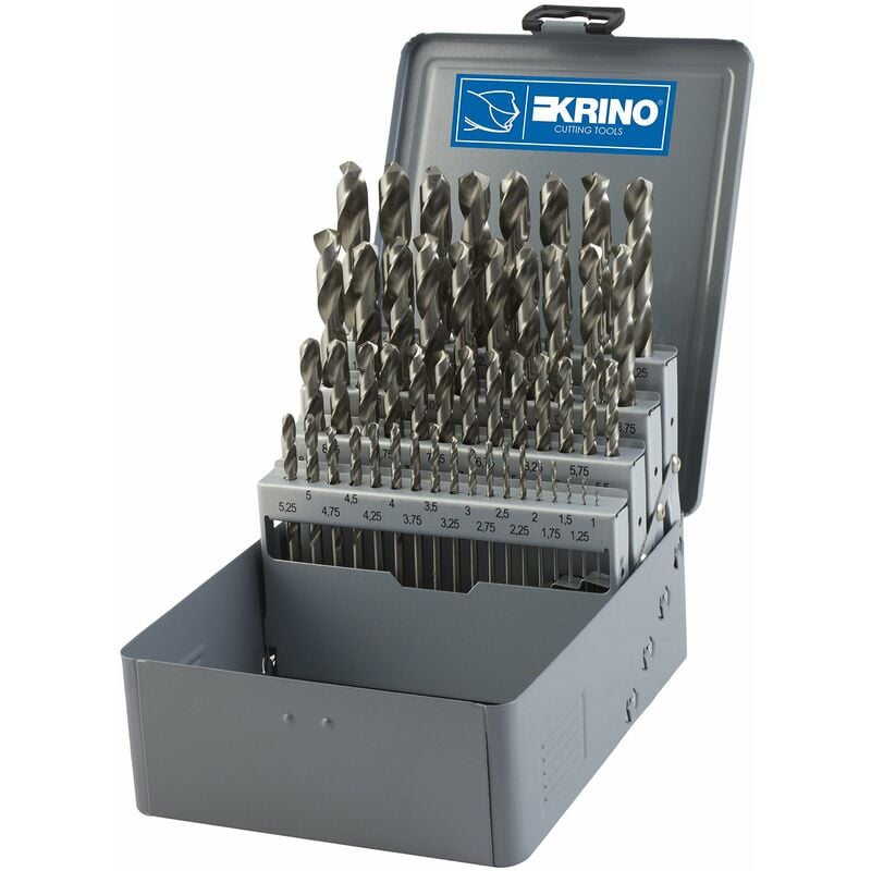 foto del prodotto krino 01360412 hss g basic set punte rettificate per acciao e metalli, finitura lucida 49 pezzi