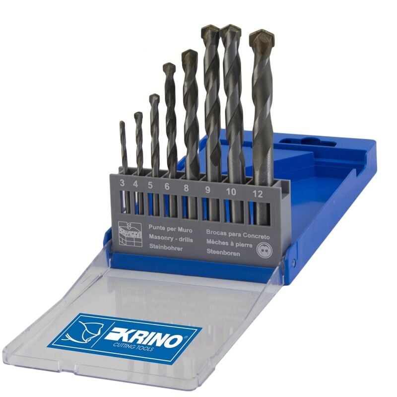 foto del prodotto krino 03070203 set punte superior per muro e cemento 8 pezzi