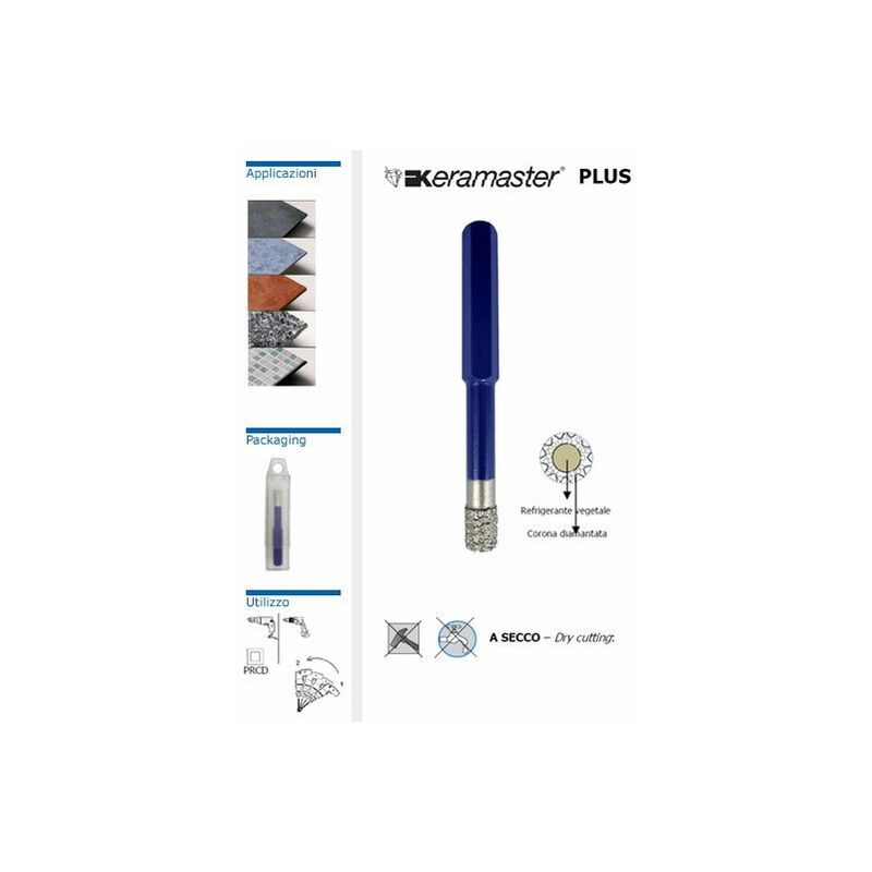 foto del prodotto krino 03122 fresa diamantata keramaster plus taglio secco umido gres e ceramica 10 mm 10 mm