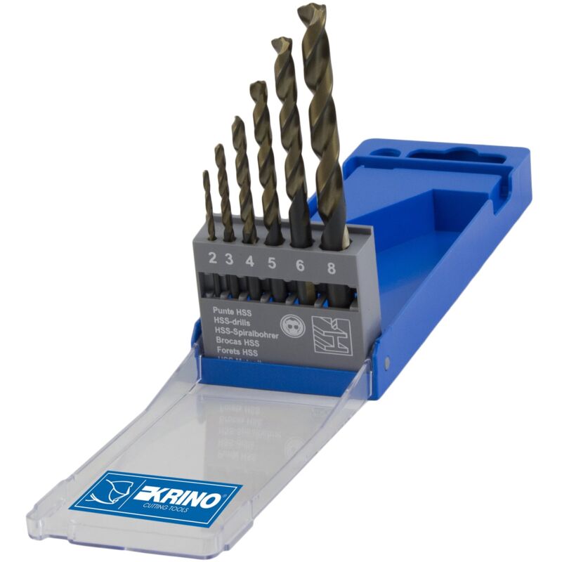 foto del prodotto krino 1229204 hss g set 6 pezzi punte rettificate speedmaster per acciaio