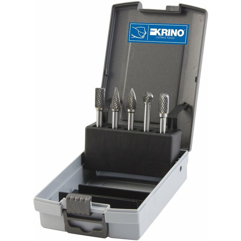 foto del prodotto krino 26030404 set frese rotative in metallo duro 5 pezzi