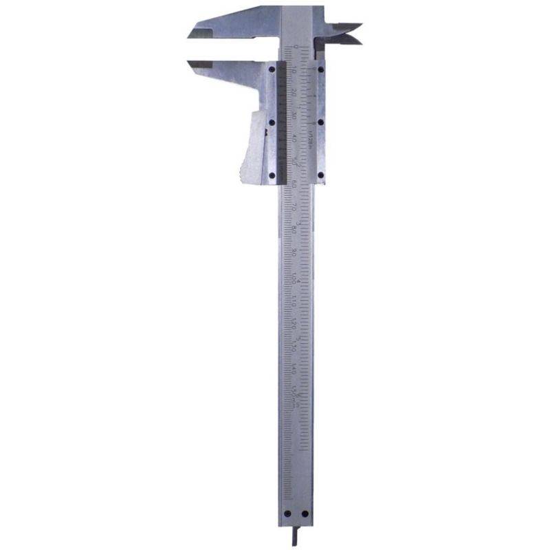 foto del prodotto krino calibro a corsoio con scala metrica e pollici 0,05 mm 1 128 inch ventesimale
