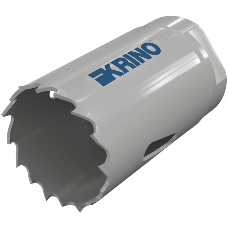 foto del prodotto krino fresa a tazza hss bimetal con dentatura variabile per il taglio di acciaio, legno, plastica 17 mm