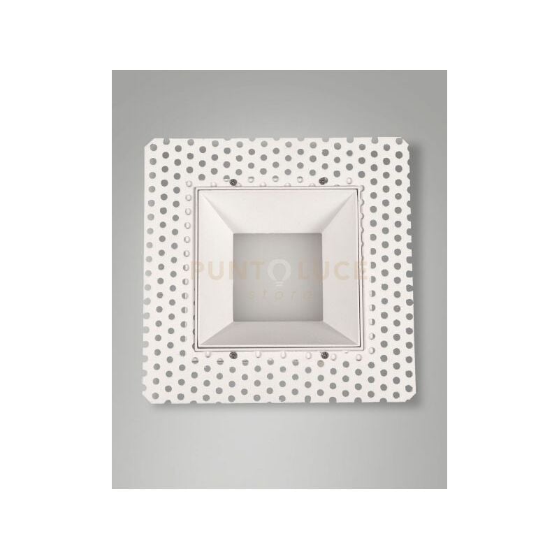 foto del prodotto kris faretto incasso quadrato a raso bianco 3000k 930lm 8w dimmerabile