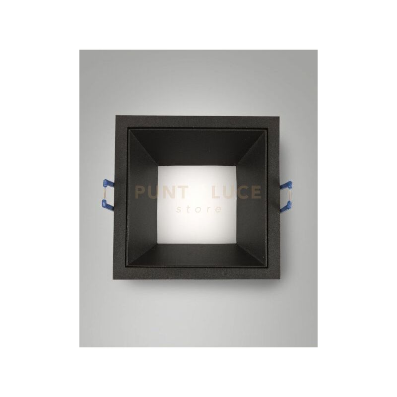 foto del prodotto kris incasso quadrato nero 4000k 950lm 8w dimmerabile