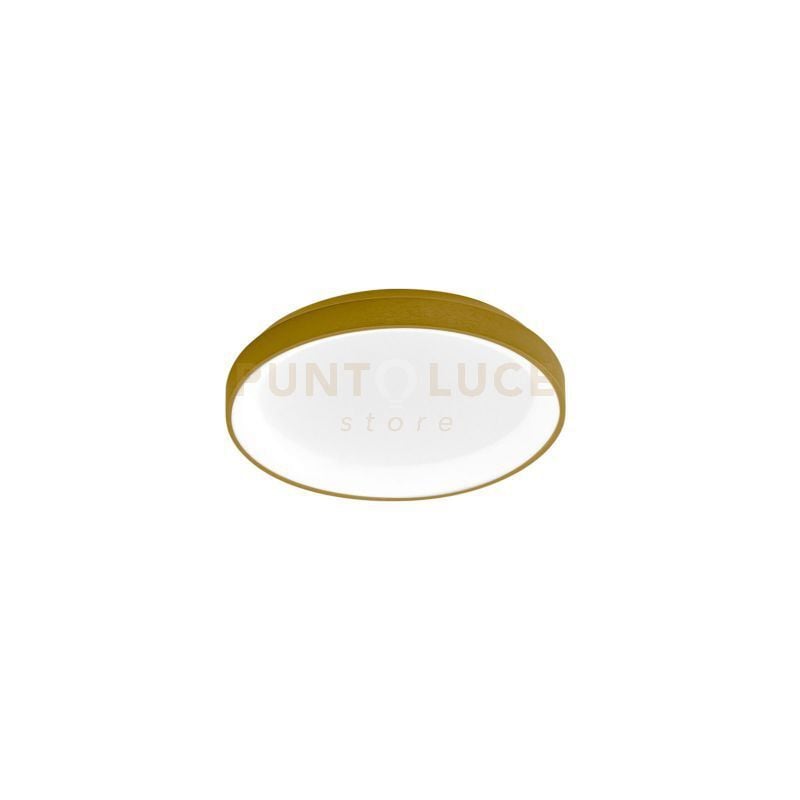 immagine 0 del prodotto krizia p p plafoniera led 3000k 2500lm 30w dimmerabile in alluminio oro d.38cm